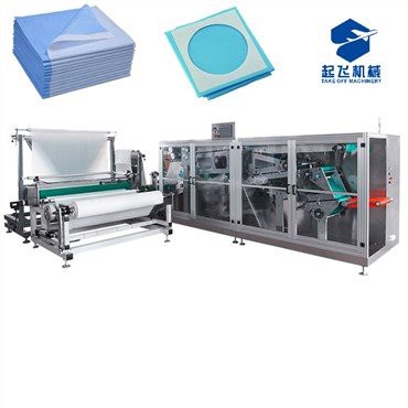 draperies médicales faisant la machine